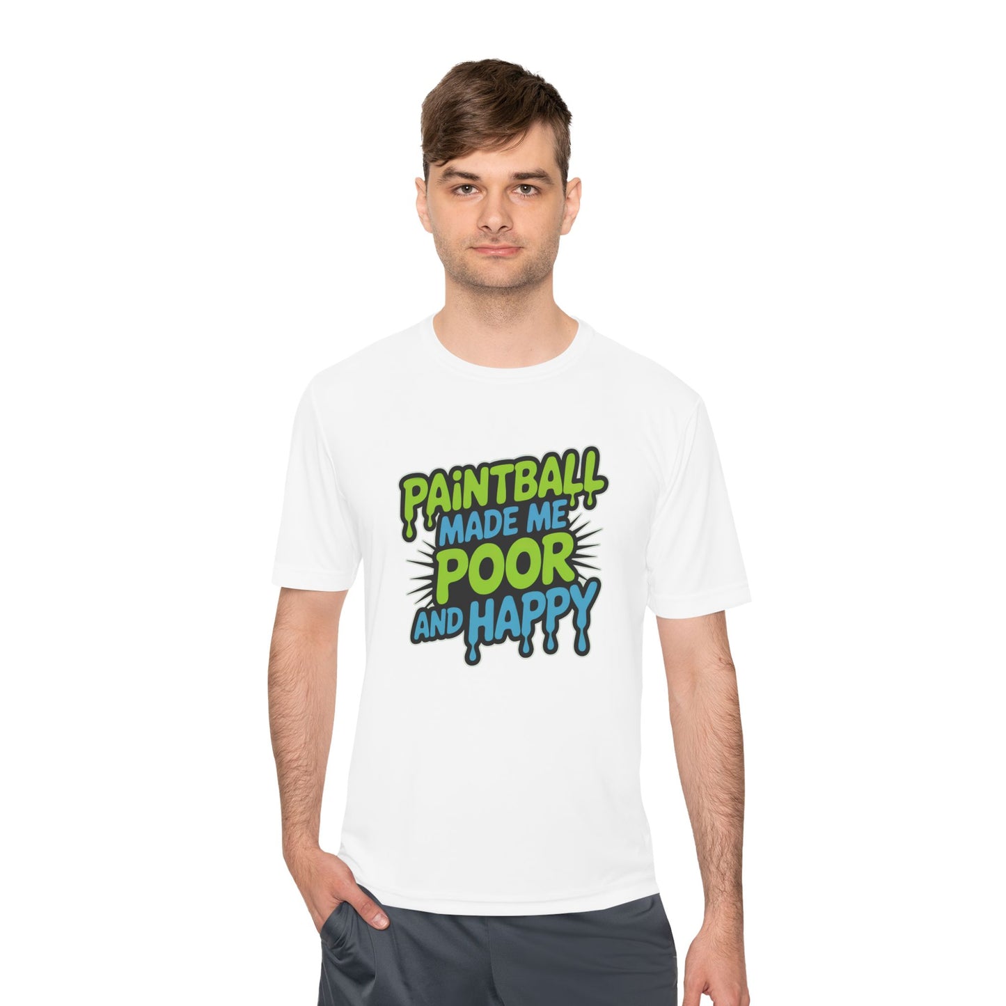 Poor and Happy - Moisture Wicking Tee