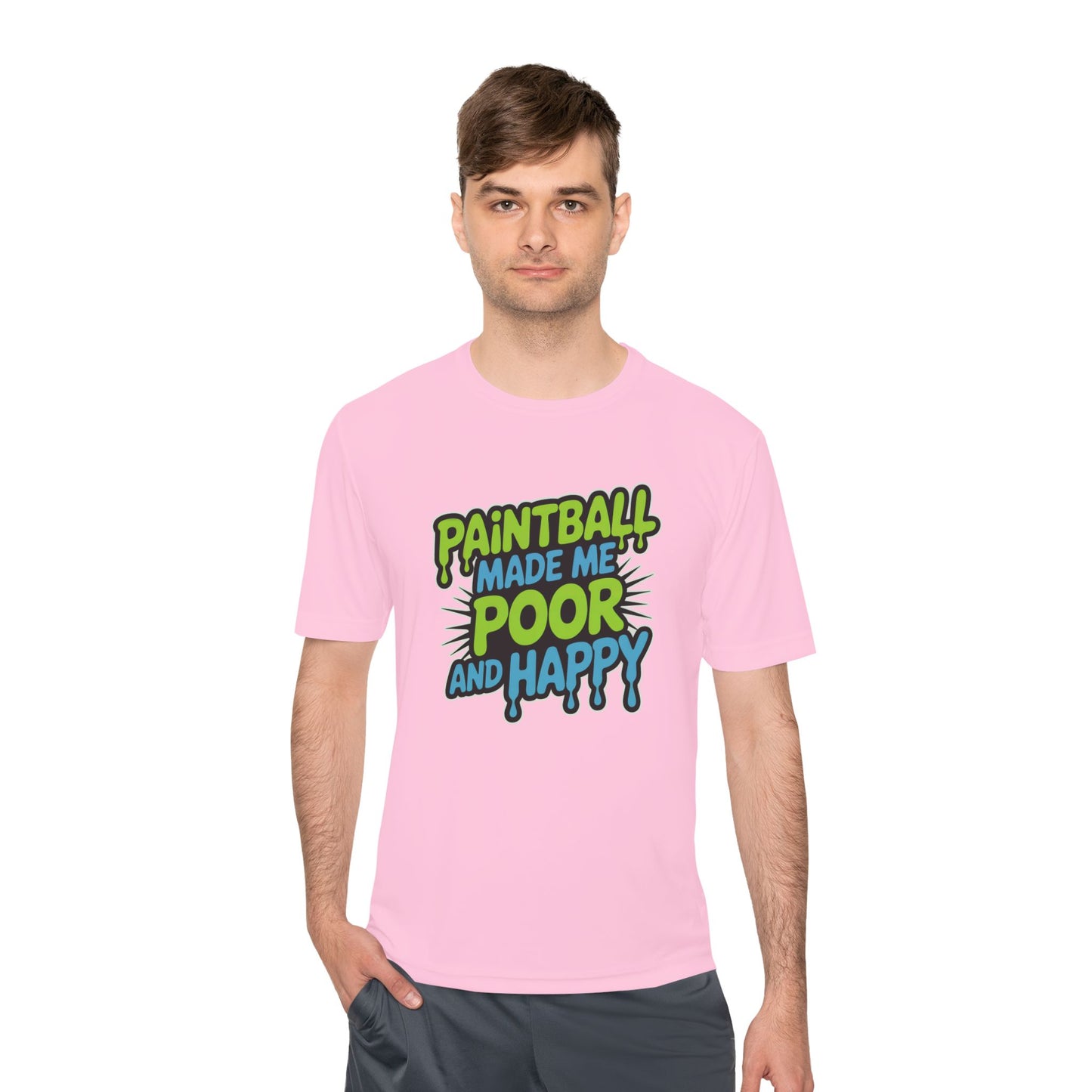 Poor and Happy - Moisture Wicking Tee