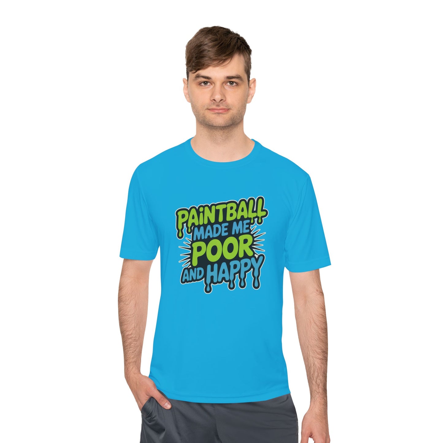 Poor and Happy - Moisture Wicking Tee